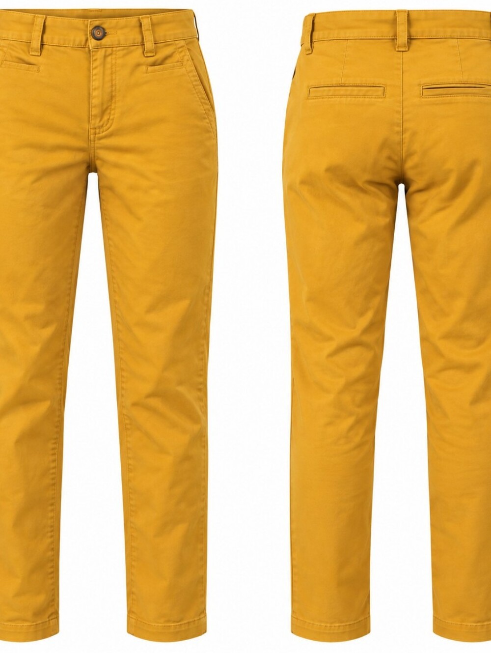 GAP Men's Slim Chinos in Mustard Yellow
